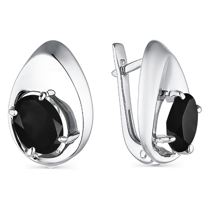 Серьги, серебро, агат/друза агата, 2-794